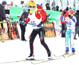 Biathlet Mats-Niklas Reim von der TSG Sehma - hier zu sehen während der Landesjugendspiele am Fichtelberg - lief damals am Schießstand auf Neo Dademasch von der SG Schmiedeberg auf. In Altenberg gewann er jetzt zur Sachsenmeisterschaft Gold und Silber. 
