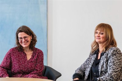 Esther Vogel und Kathrin Elias-Müglitz.
