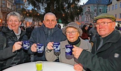 Von links: Yvonne und Rico Oder, Inge und Gottfried Mika.