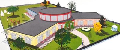 Ein erster Entwurf des Kita-Neubaus, den die Gemeinde im Bauplanungsbüro Roland Ehrler in Auftrag gegeben hatte.