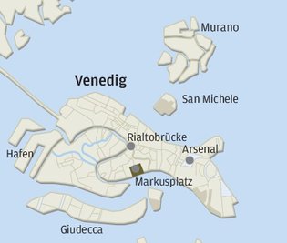 Karte von Venedig