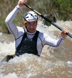 Konzentriert zum Erfolg: Christian Bahmann bei der Olympiaqualifikation im Jahre 2008. 