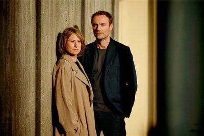 Die gemeinsame Zeit von Corinna Harfouch (Susanne Bonard) und Mark Waschke (Robert Karow) scheint begrenzt.