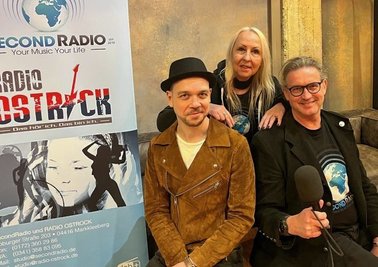 Salonplauderei mit Mazze Wiesner, Angelika Pörsch und Thorsten Weikert (v.l.).