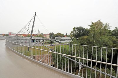 „Die Schlange": Die Brücke in Frankenberg ist die architektonisch interessanteste Hinterlassenschaft der Frankenberger Landesgartenschau 2019.