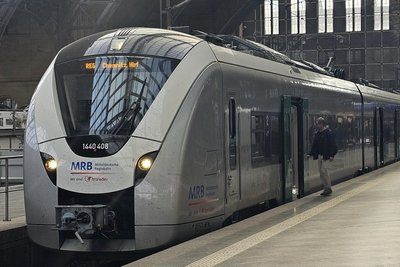 Streckensperrung auf der Linie RE 6 zwischen Leipzig und Chemnitz.