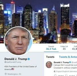 Trump war am Freitag abgeschaltet - aber nur ganz kurz.