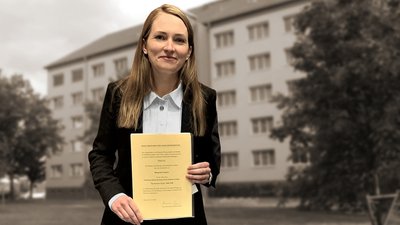 Margarete Tiessen forscht nach ihrer Promotion in Cambridge nun als Wissenschaftlerin an der TU Chemnitz.