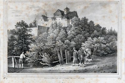 Zur Sammlung gehört auch diese Zeichnung vom Schloss Rauenstein.