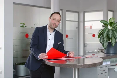 André Goldhahn, Filialleiter und Versicherungsexperte bei der Sparkasse Vogtland