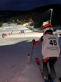 Pepe Arnold vom Skiverein Stollberg geht an den Start