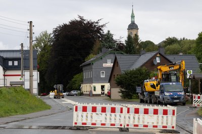 Die Bauarbeiten an der Trinkwasserleitung in Bärenstein werden am 10. Oktober beendet.