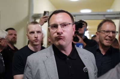 Knapp verloren in Aue-Bad Schlema: Hartung von den Freien Sachsen.