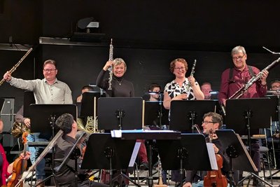 Neben Musik gab es auch eine kleine Orchester- und Instrumentenkunde.