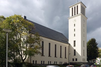 Die Erlöserkirche wurde 1954 eingeweiht.