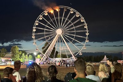 Nach Ausbruch des Feuers wurden die beiden brennenden Gondeln nach oben gefahren.