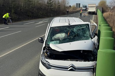 Wegen des Unfalls auf der Westtrasse musste die Fahrbahn in beide Richtungen gesperrt werden.