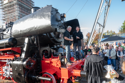 91.000 Euro hat die Sanierung der Lok gekostet. Rund 150 Besucher kamen am Sonntag zum Zeitsprung-Tag ins Museum.