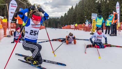 Die Strecke am Rätzteich erwies sich als enorm anspruchsvoll. Im Ziel war allen Sportlern die Erschöpfung anzumerken. 