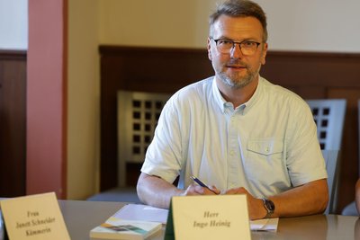 Stadtrat Ingo Heinig spricht über die Parkplatz-Auslastung.