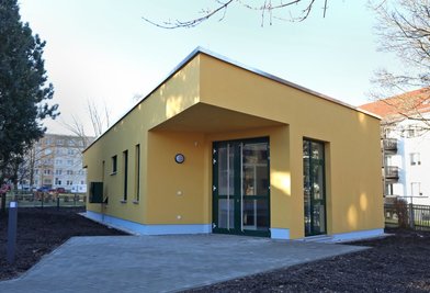 Die Türen des neuen Hortgebäudes sollen sich Mitte Februar erstmals für die Mädchen und Jungen öffnen. 