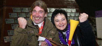 Ingolf Werner und Mandy Woitow freuten sich, dass es endlich wieder mit Zuschauern losging.
