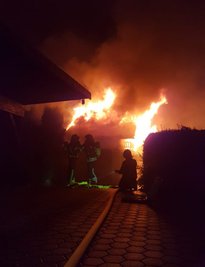 In der Nacht auf den Freitag hat in Chemnitz ein Schuppen gebrannt. 