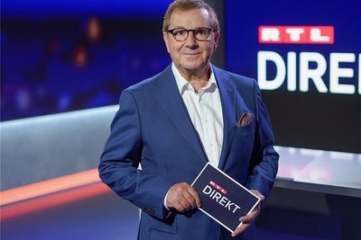 Jan Hofer im Studio von "RTL Direkt". Ab Montag wird er zeitgleich zu den "Tagesthemen" bei RTL auf Sendung sein.