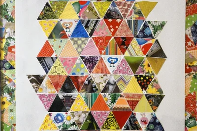 Ausschnitt aus der Collage mit dem Titel "Gemeinsam und bunt". 