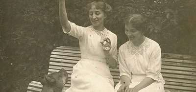 Die beiden Unternehmerinnen auf einem Foto von 1918.