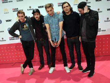 Die Rockband Kraftklub 2014 in Bochum.