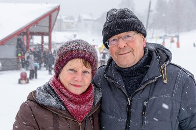 Eva Böhme und Alexander Böhme aus Lübz wünschen sich für 2026 Gesundheit und Frieden.