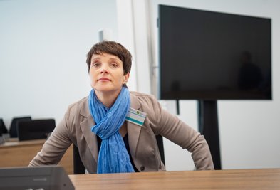 Frauke Petry im Gerichtssaal.