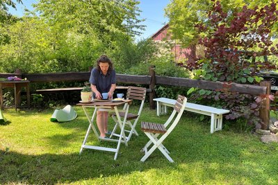 Zum „Moin“ gehören auch sommerliche Schattenplätze.