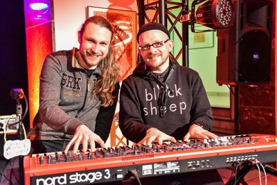 Aufgepoppt: Manuel Schmid (links) und Marek Arnold.