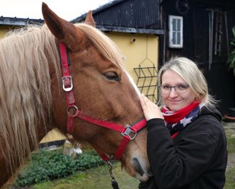 Die beiden sind ein eingespieltes Team: Christin Böhme und ihre Stute Sue. 