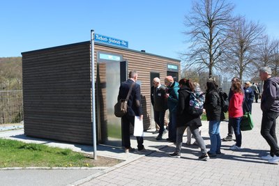 Auch für die neuen öffentlichen WCs am Musikpavillon interessierten sich die Beiratsmitglieder.