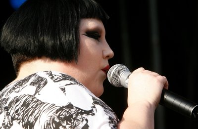 
              <p class="artikelinhalt">Auf den drei Bühnen war Platz für alle: Gossip-Sängerin Beth Ditto.</p>
            