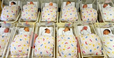 Babys liegen zusammen auf einer Neugeborenenstation im Krankenhaus: Bei der Namenswahl für den Nachwuchs lassen sich Erzgebirger einiges einfallen, wie eine neue Statistik zeigt. 