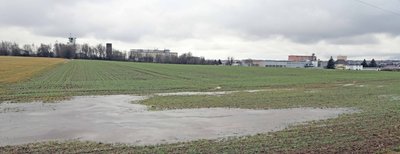 Die große Fläche, die sich an das DBI an der Halsbrücker Straße anschließt, soll zum neuen Gewerbegebiet werden. 