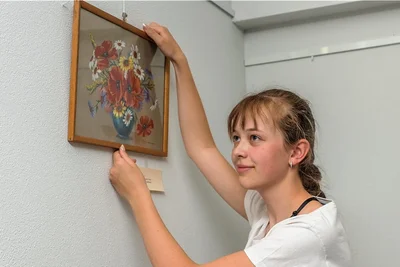 Karolin Glöckner hat im Stadtmuseum eine kleine Ausstellung mit Werken von Margarethe Lichtenberger gestaltet. 