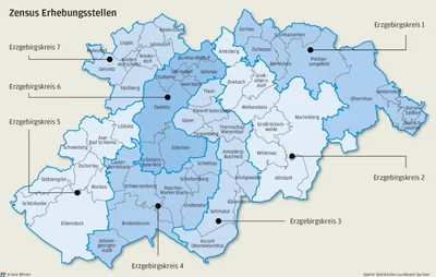 Übersicht über Zensus Erhebungsstellen