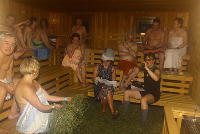 Saunanacht in der Silber-Therme Warmbad.