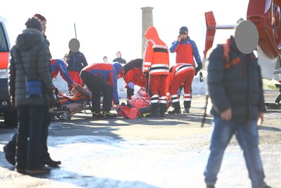 Ein Wintersportler wurde verletzt.