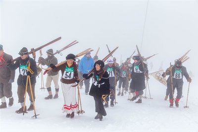 Die Teilnehmer mussten den Fichtelberg zu Fuß erklimmen.