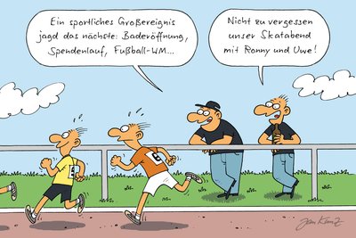 Die nächsten Wochen werden sportlich, auch in Mittelsachsen.