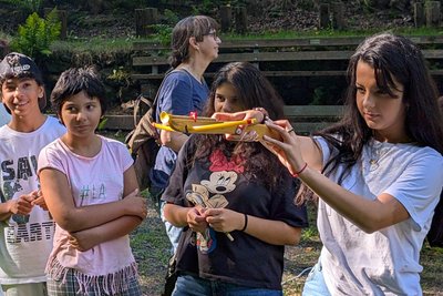 Auch Kinder aus Tschechien waren beim Schützenfest dabei.