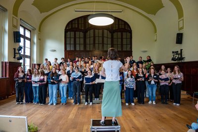 Vielstimmig und -seitig: der Chor des Städtischen Gymnasiums Mittweida.