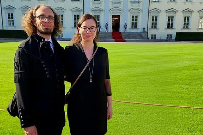 Martin Seltmann war mit seiner Frau Josefine Kunze Gast im Schloss Bellevue.