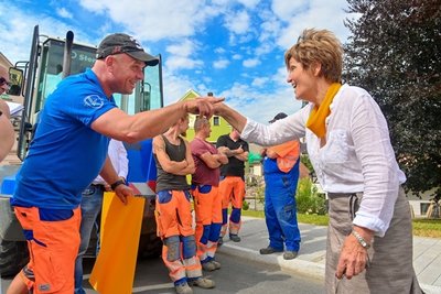 Am Freitagvormittag ist die Durchfahrt eröffnet worden. Nun herrscht große Erleichterung im Ort.
